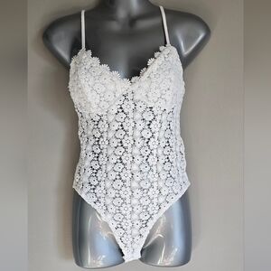 White Lace Bodysuit